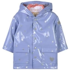 Hatley Twilight Stars Print Rain Jacket Purple