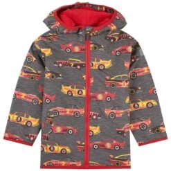 Hatley Race Cars Jacket Gray