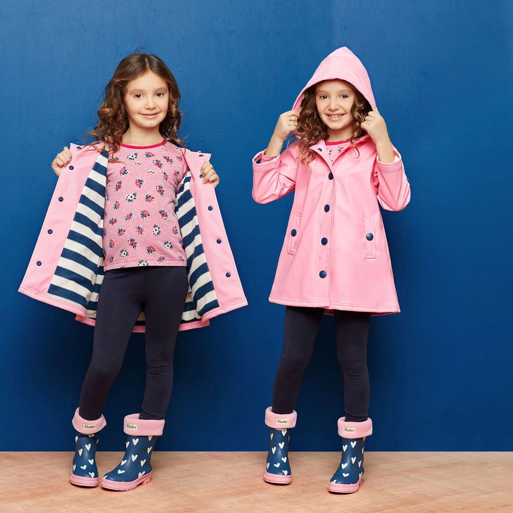 Hatley Splash Lined Rain Jacket Pink 5 Hatley Splash Lined Rain Jacket Pink - Image 3