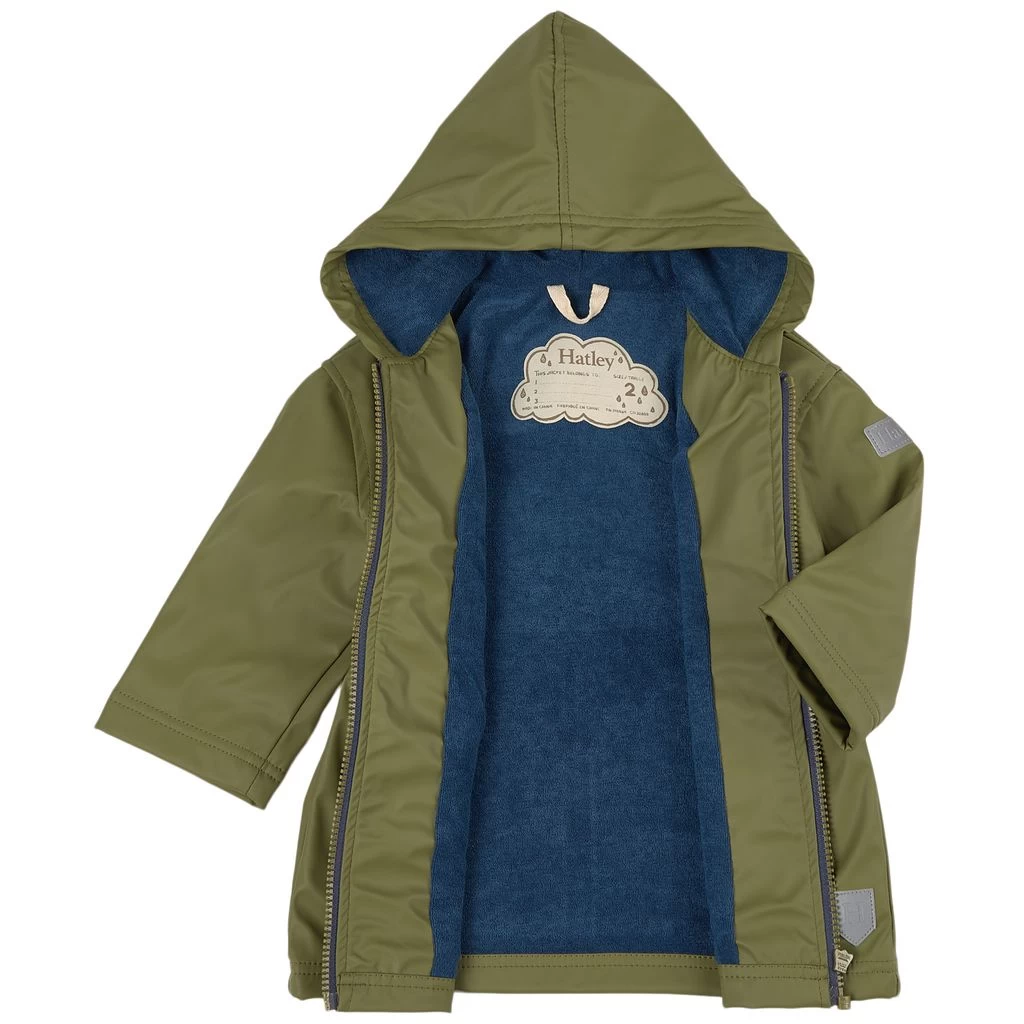 Hatley Splash Rain Jacket Forest Green 4 Hatley Splash Rain Jacket Forest Green - Image 2