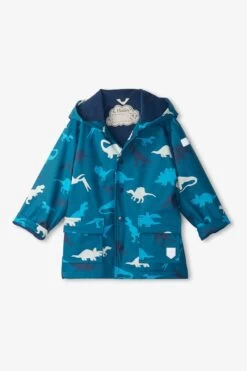 Hatley Blue Real Dinos Colour Changing Raincoat -Fashion Cutting Edge 172402s3