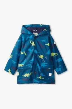 Hatley Blue Real Dinos Colour Changing Raincoat -Fashion Cutting Edge 172402s4