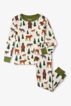 Hatley Cream Forest Creatures Organic Cotton Pajama Set