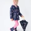 Hatley Blue Pegasus Constellations Colour Changing Raincoat -Fashion Cutting Edge 214605s