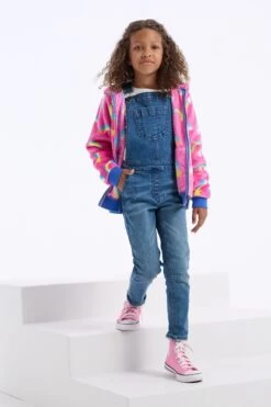 Hatley Pink Shooting Stars Fleece Hooded Jacket