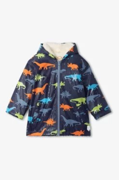 Hatley Blue Dino Silhouettes Colour Changing Raincoat -Fashion Cutting Edge 279962s5