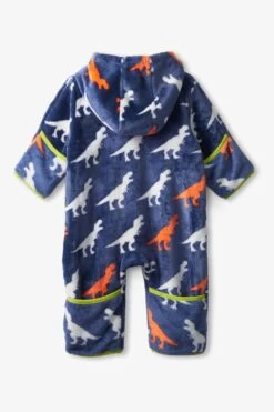 Hatley Baby Blue T-Rex Fleece Bundler Fleece -Fashion Cutting Edge 342826s3