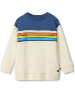 Hatley Kids Dino Stripes Pullover Sweatshirt (Toddler/Little Kids/Big Kids)