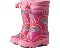 Hatley Kids Rainy Rainbows Sherpa Lined Rain Boots (Toddler/Little Kid/Big Kid)