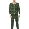 Little Blue House By Hatley Unisex Forest Green Plaid Union Suit