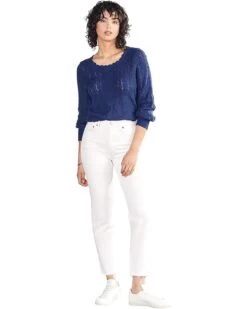 Hatley Floral Pointelle Sweater - Navy