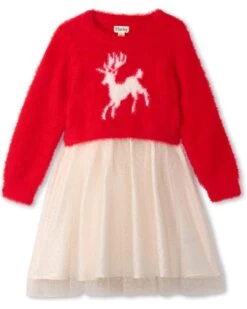 Hatley Kids Holideer Mix Media Dress (Toddler/Little Kids/Big Kids)
