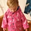 Hatley Baby Pink Glitter Stars Raincoat