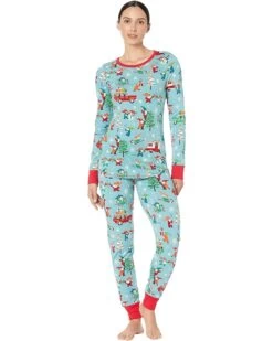 Little Blue House By Hatley Gnome For The Holidays Jersey Pajama Set