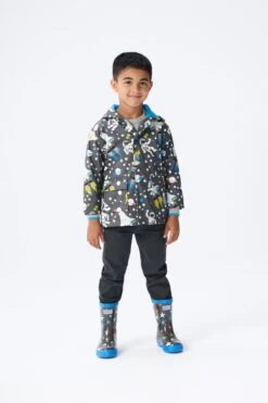 Hatley Grey Outer Space Colour Changing Raincoat
