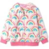 Hatley Kids Pretty Rainbows Fuzzy Fleece Hooded Jacket (Toddler/Little Kids/Big Kids) -Fashion Cutting Edge 71A8HV5ABAL. AC SR736920