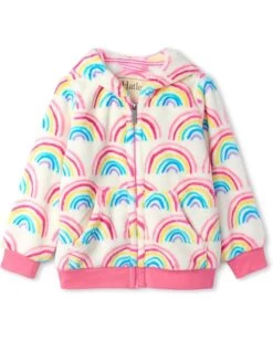 Hatley Kids Pretty Rainbows Fuzzy Fleece Hooded Jacket (Toddler/Little Kids/Big Kids)