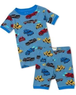 Hatley Kids Cars Organic Cotton Short Pajama Set (Toddler/Little Kids/Big Kids)