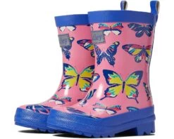 Hatley Kids Vibrant Butterflies Shiny Rain Boots (Toddler/Little Kid/Big Kid)