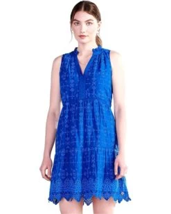 Hatley Lauren Eyelet Dress - Navy