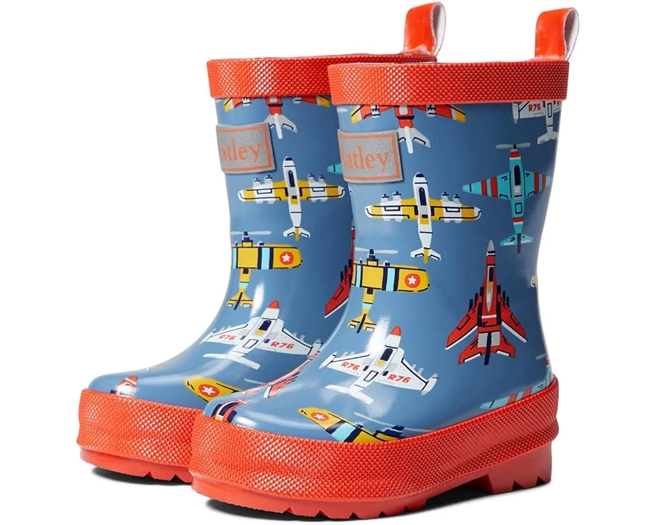 Hatley Kids Flying Aircrafts Shiny Rain Boots (Toddler/Little Kid/Big Kid) 3 Hatley Kids Flying Aircrafts Shiny Rain Boots (Toddler/Little Kid/Big Kid)