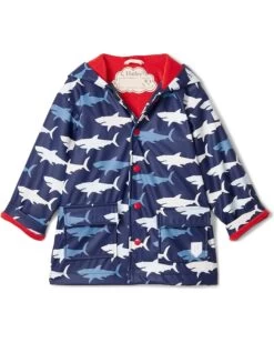 Hatley Kids Hungry Sharks Colour Changing Raincoat (Toddler/Little Kids/Big Kids)