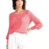 Hatley Floral Pointelle Sweater - Coral Strawberry -Fashion Cutting Edge 71OWL4GqzFL. AC SR736920