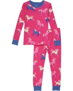 Hatley Kids Dreamland Horses Organic Cotton PJ Set (Toddler/Little Kids/Big Kids)