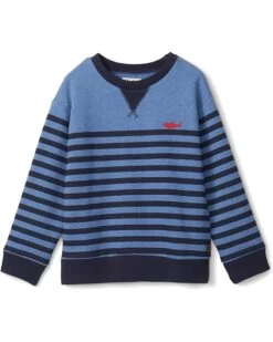 Hatley Kids Printed Shark Stripes Pullover Sweatshirt (Toddler/Little Kids/Big Kids)