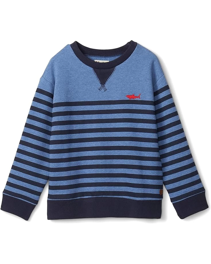 Hatley Kids Printed Shark Stripes Pullover Sweatshirt (Toddler/Little Kids/Big Kids) 3 Hatley Kids Printed Shark Stripes Pullover Sweatshirt (Toddler/Little Kids/Big Kids)