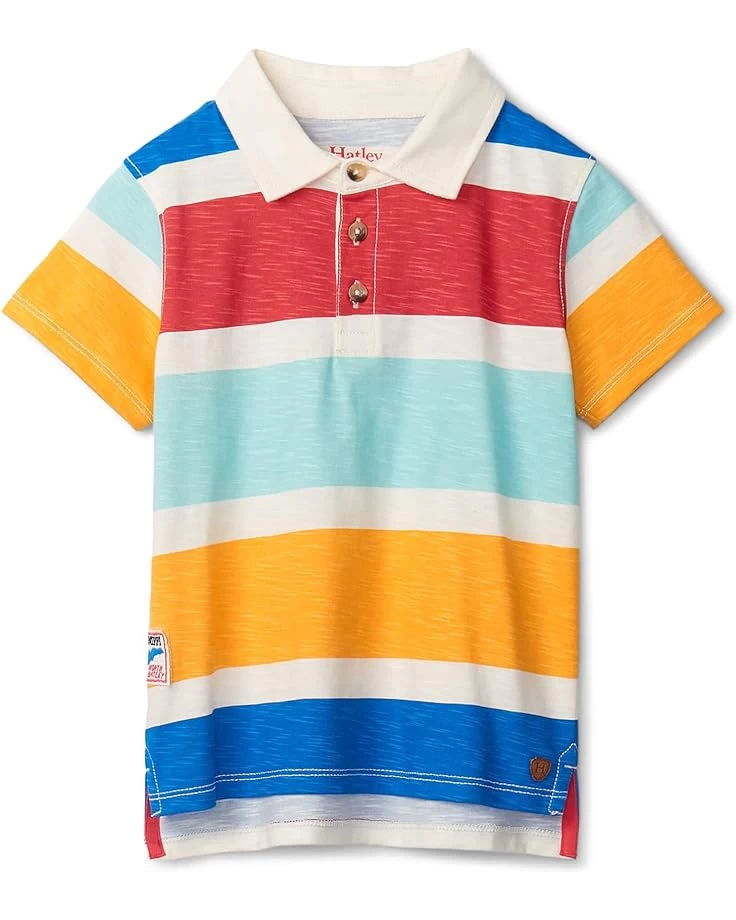Hatley Kids Nautical Stripes Essential Polo (Toddler/Little Kids/Big Kids) 3 Hatley Kids Nautical Stripes Essential Polo (Toddler/Little Kids/Big Kids)