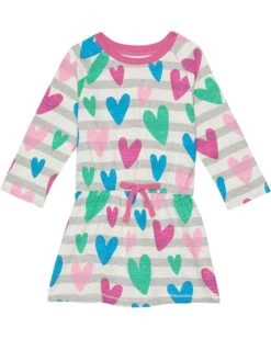 Hatley Kids Lovey Hearts Drop Waist Dress (Toddler/Little Kids/Big Kids)