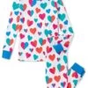 Hatley Kids Split Hearts Pajama Set (Toddler/Little Kids/Big Kids) -Fashion Cutting Edge 71ijm0rpzeL. AC SR736920