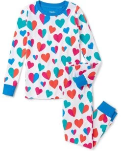 Hatley Kids Split Hearts Pajama Set (Toddler/Little Kids/Big Kids)