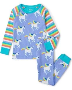 Hatley Kids Galloping Unicorn Raglan Pajama Set (Toddler/Little Kids/Big Kids)