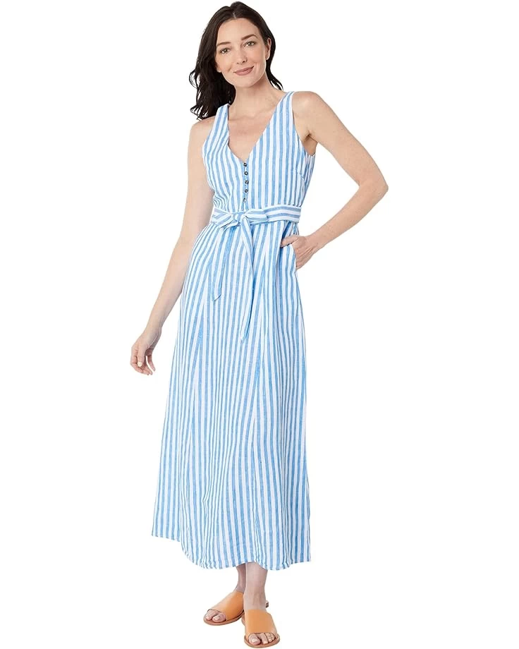 Hatley Isla Maxi Dress - French Blue Stripes