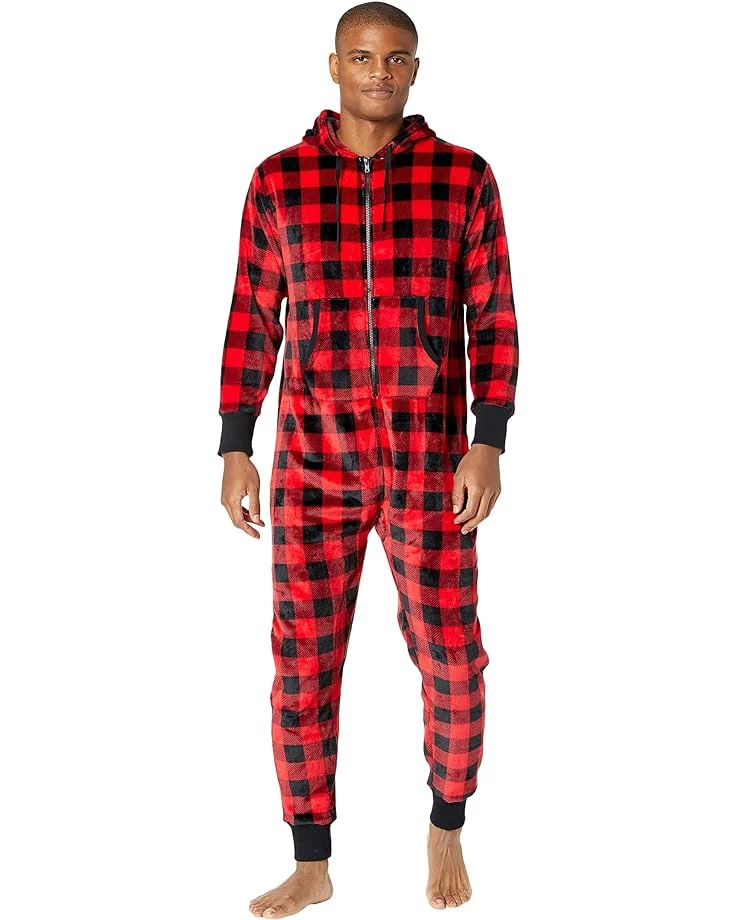 Little Blue House By Hatley Buffalo Plaid Hooded Fleece Jumpsuit 3 Little Blue House By Hatley Buffalo Plaid Hooded Fleece Jumpsuit