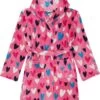 Hatley Kids Confetti Hearts Fleece Robe (Toddler/Little Kids/Big Kids)