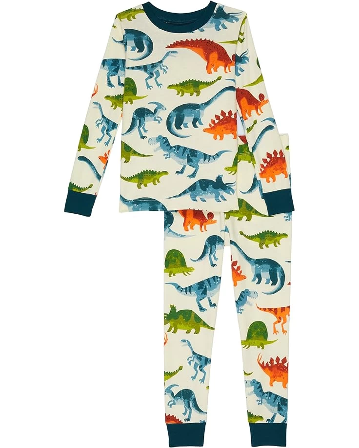 Hatley Kids Dino Park Organic Cotton PJ Set (Toddler/Little Kids/Big Kids) 3 Hatley Kids Dino Park Organic Cotton PJ Set (Toddler/Little Kids/Big Kids)