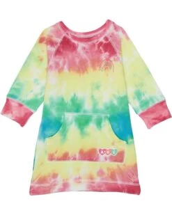 Hatley Kids Rainbow Tie-Dye Sweatshirt Dress (Toddler/Little Kids/Big Kids)