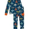 Hatley Kids Flying Aircrafts Organic Cotton PJ Set (Toddler/Little Kids/Big Kids)