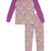 Hatley Kids Rainbow Dreams Organic Cotton Raglan PJ Set (Toddler/Little Kids/Big Kids) -Fashion Cutting Edge 81HTnWkLmjL. AC SR736920