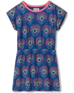 Hatley Kids Rainbow Hearts Cinched Waist Dress (Toddler/Little Kids/Big Kids)