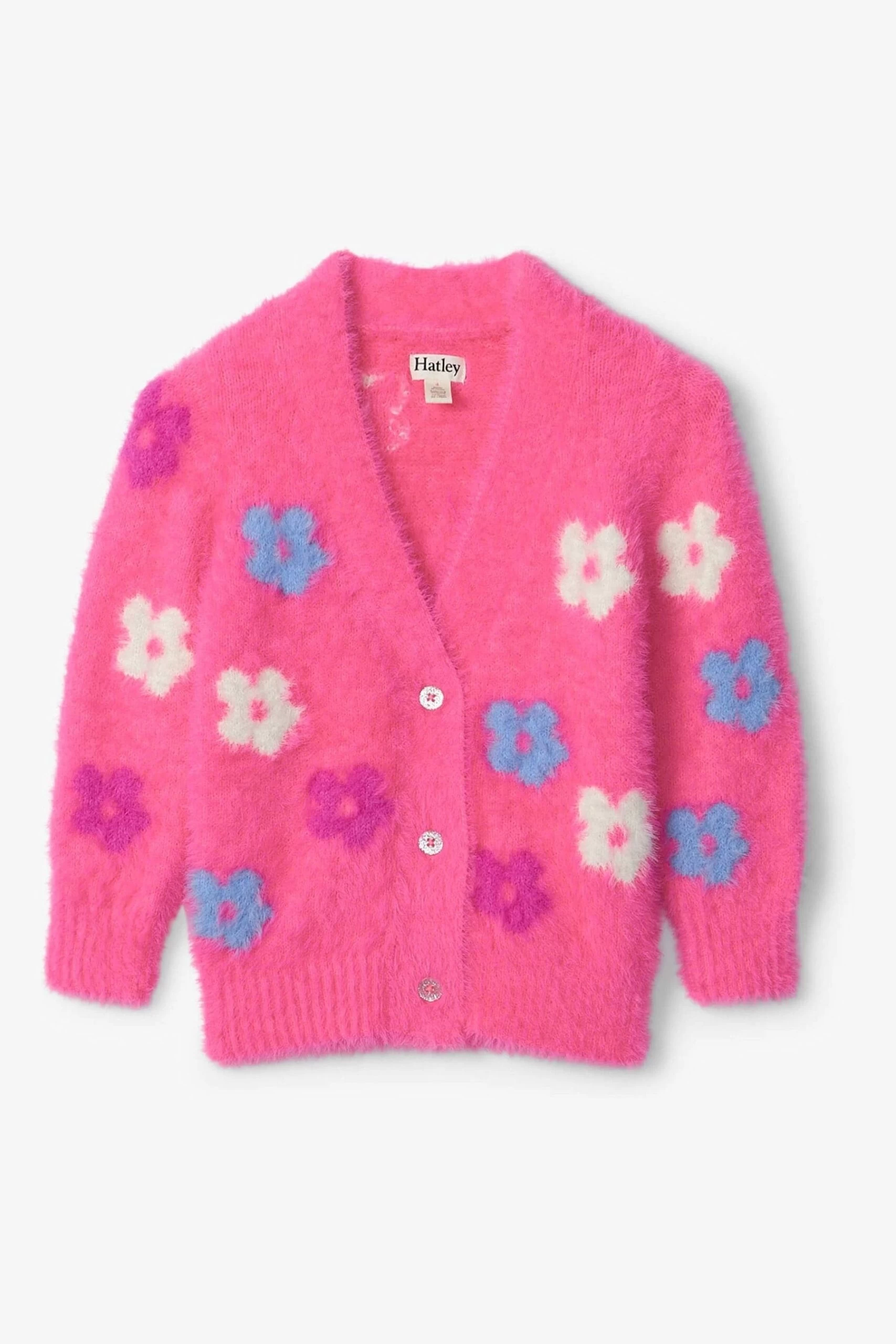 Hatley Pink Soft Floral Cardigan 4 Hatley Pink Soft Floral Cardigan - Image 2