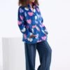 Hatley Blue Fun Hearts Fuzzy Zip Up Fleece -Fashion Cutting Edge 876692s