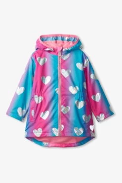 Hatley Pink Fun Hearts Microfibre Jacket