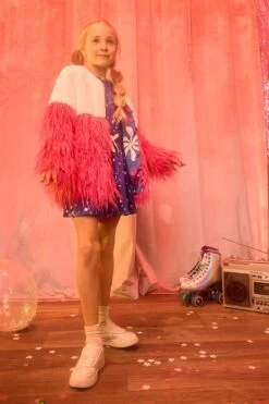 Hatley Sheer Pink Faux Fur Jacket