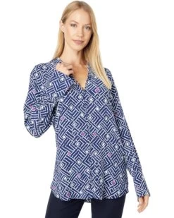 Hatley Carmen Blouse - Fedora Ikat