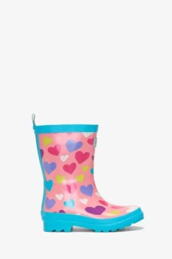 Hatley Pink Colourful Hearts My 1st Rain Boots