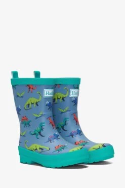 Hatley Blue Dangerous Dinos Matte Boots -Fashion Cutting Edge D49912s3